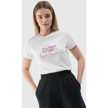 Dámské oblečení Dámské tričko s potiskem 4F 4FRSS24TTSHF2499-10S s