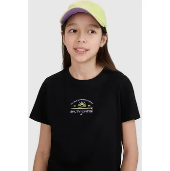 Chlapecké tričko Dívčí tričko s potiskem 4F 4FJWSS25TTSHF1871-20S 134