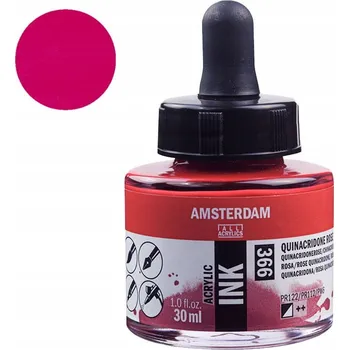 Akrylový inkoust Amsterdam Acrylic Ink 30 ml - 366 Quinacridone Rose