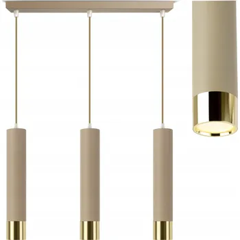 Závěsné stropní svítidlo trubice Kašmír Béžová Ecru LED do kuchyně, obývacího pokoje, nad barový pult