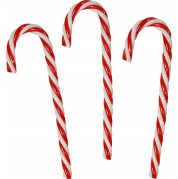 Vánoce Cukrové hůlky na vánoční stromeček vánoční baňky na stromeček - Závěsné dekorace 3ks