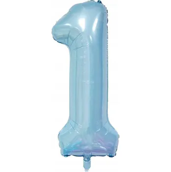 Balónek Fóliový Balónek Číslice "1" Modrý (100 cm)
