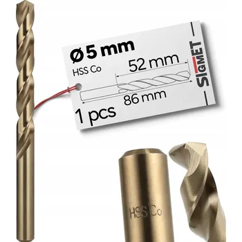 Vrták Arvex Kobaltový vrták do kovu HSS-CO 5,0 mm DIN 338