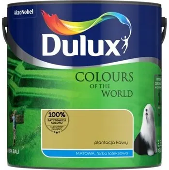 barva na zeď DULUX SVĚTA BARVA LATEXOVÁ NA ZEĎ Plantáž Kávy 2,5L