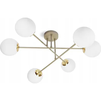 Stropní svítidlo Luxolar béžové skleněné G9 6-bodové