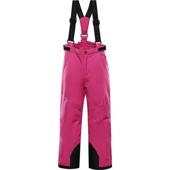 Sportovní oblečení kalhoty dětské dlouhé ALPINE PRO EDESO 2 lyžařské s membránou PTX růžové