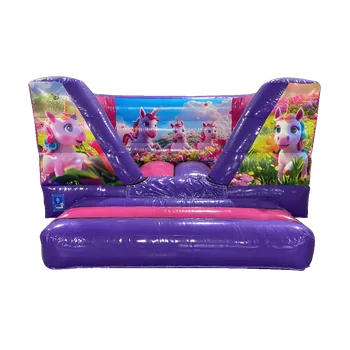 Skákací hrad Skákací hrad „V“ Jednorožec | Profi PVC hrad pro děti 2–6 let