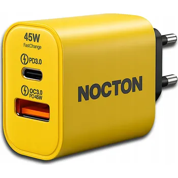 Rychlá síťová nabíječka USB-C GaN 45W QC 3.0 PD pro telefon a notebook