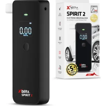 Elektronický alkohol tester Xblitz Spirit 2 + 5 náustků + kalibrace