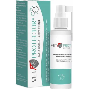 Péče o psí chrup Vet Protector Ústní voda pro psy a kočky Fresh na zuby a dásně 100 ml