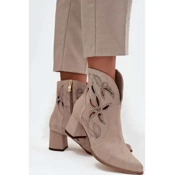 Dámská zimní obuv Boty na podpatku model 219133 Step in style 35