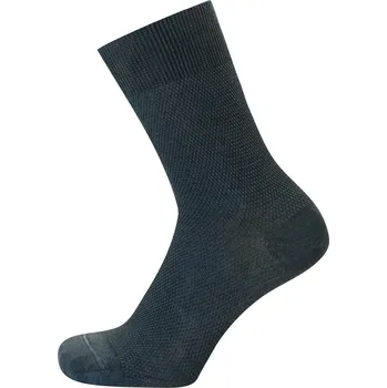 Pánské ponožky KNITVA Elegantní ponožky NEKLAN šedá tmavá 39