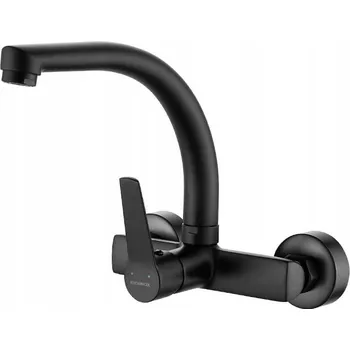 Vodovodní baterie Kuchyňská nástěnná baterie Kuchinox Vilava, černá