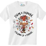 Dětské tričko Vánoce pod Napětím (Velikost: 9-11, Barva: Bílá)