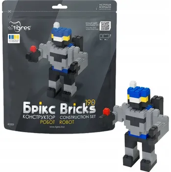 ostatní stavebnice Stavební Stavebnice z cihel - Robot - 190 dílů