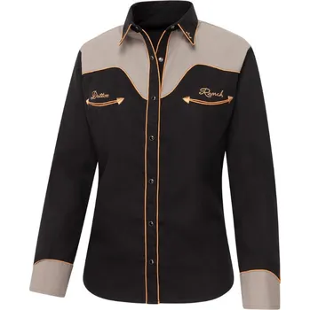 Dámská košile Stars & Stripes Košile westernová Yellowstone Cowgirl Stars & Stripes, dámská, černá S