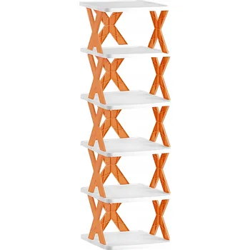 Botník Botník s policemi Real Garden 26 x 80 x 24 cm, odstíny oranžové