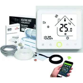 Topná rohož Vyhřívací Podložka HD-MAT | Termostat T500.W | 150 W/m2 | Sada 1 m2