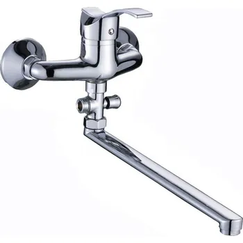 Vodovodní baterie Jednopáková nástěnná vanová a sprchová baterie Kuchinox Argo, stříbrná