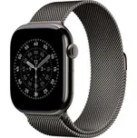 Apple Watch 49/46/45/44mm břidlicově šedý milánský tah M/L