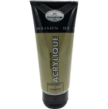 Speciální výtvarná barva Charvin Paris Akrylová barva Extra fine Kaki 436 tuba 200 ml