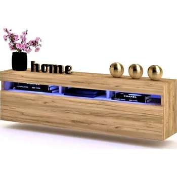 Komoda TV stolek/komoda PLAY CRAFT závěsná + LED 140