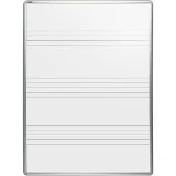 Kancelářský nábytek Lakovaná tabule na fixy MANAŽER L - notová osnova 060 x 090 cm