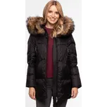 Černá dámská zimní péřová bunda s prošíváním BLH 252517 FXR - black Velikost: S