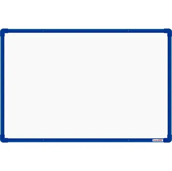 Kancelářský nábytek Keramická tabule na fixy s modrým rámem 060 x 090 cm