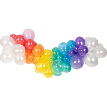 Balónek Folat Sada balónků na balónkovou girlandu Nad duhou 67 ks