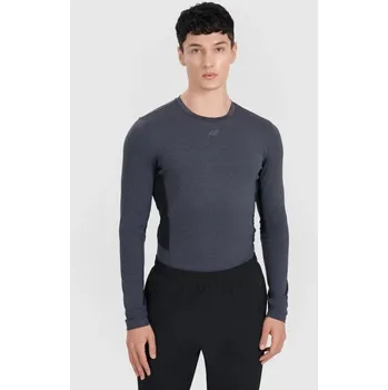 Pánské rychleschnoucí tréninkové tričko s dlouhým rukávem 4F 4FWMM00TFLOM507-22M pánské S