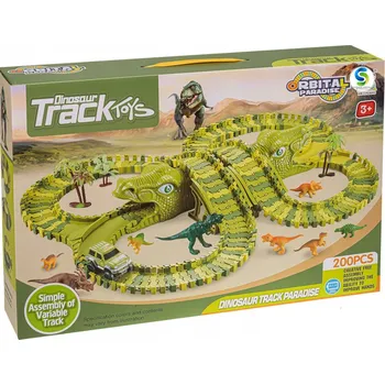 autodráha Autodráha Dinosauří Park Dinosaur Magic Track 200 dílů + Auto 'Stator'