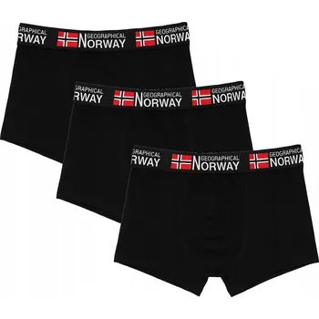 Boxerky Geographical Norway GN-02 A'3 M-2XL boxerky černá XL