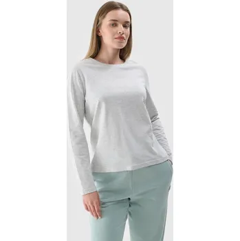 Dámské tričko Dámské oversize hladké tričko s dlouhým rukávem 4F 4FWMM00TLONF431-27M s