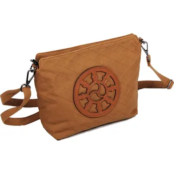 Kabelka Tibetská kabelka crossbody Tharpa Khorlo hnědá