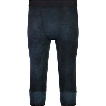 Pánské termo spodky Merino spodky MONS ROYALE CASCADE MERINO FLEX 200 3/4 LEGGING black storm wash Velikost: XL