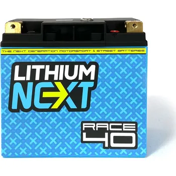 Autobaterie LithiumNEXT RACE40 závodní lithiová autobaterie 16 Ah (ekvivalent 40 Ah), hmotnost 2,6 kg