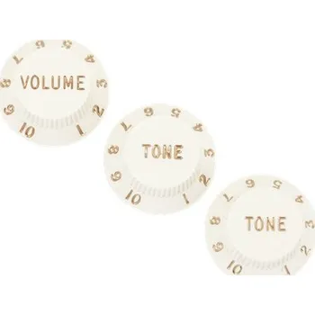 Fender Stratocaster Knobs, Parchment + prodloužená záruka 3 roky