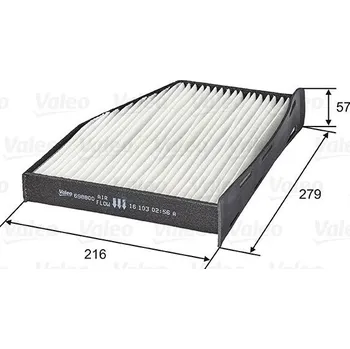 Ventilátor topení a klimatizace Filtr, vzduch v interiéru VALEO 698800