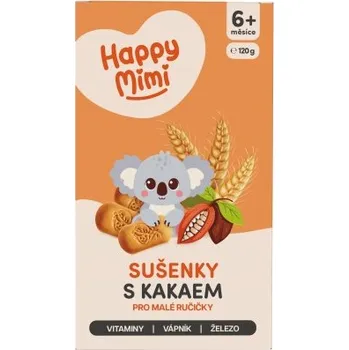 Happy Mimi Sušenky s kakaem 6m+ 120 g