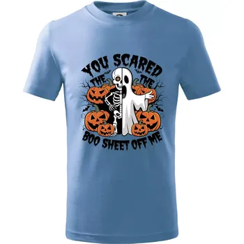 You scared - Tričko dětské bavlněné - 98 cm / 2 roky ( Pyžamově světlá modrá )