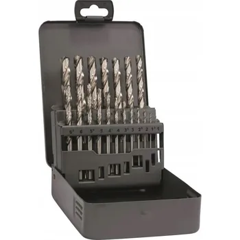 Vrták Sada vrtáků HSS-G 1-10 mm CRAFTOMAT, 19 kusů.