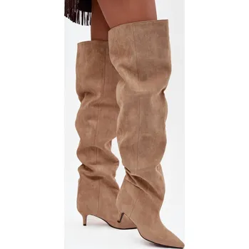 Dámské kozačky Kozačky na podpatku model 219136 Step in style 36