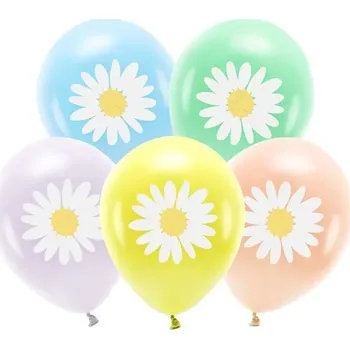 PartyDeco Balónky latexové pastelové Sedmikrásky 30cm 5 ks