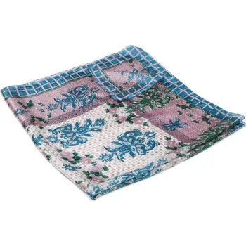 Šátek Pranita šátek s potiskem tyrkysová