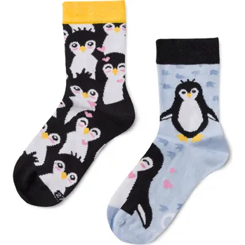 Dívčí oblečení Veselé dětské ponožky Zimní tučňák