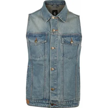 Pánská vesta vesta pánská CAPRICORN ROCKWEAR - blue without frays - XL