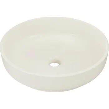 Umyvadlo Keramické umyvadlo RIVER 1 na desku, 40 cm, barva slonová kost-matná