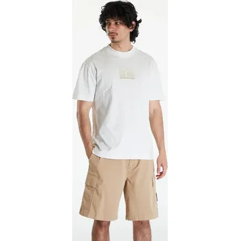 Tričko Calvin Klein Jeans Embroidery Patch T-Shirt White XL