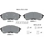 Sada brzdových destiček, kotoučová brzda TEXTAR 2268801